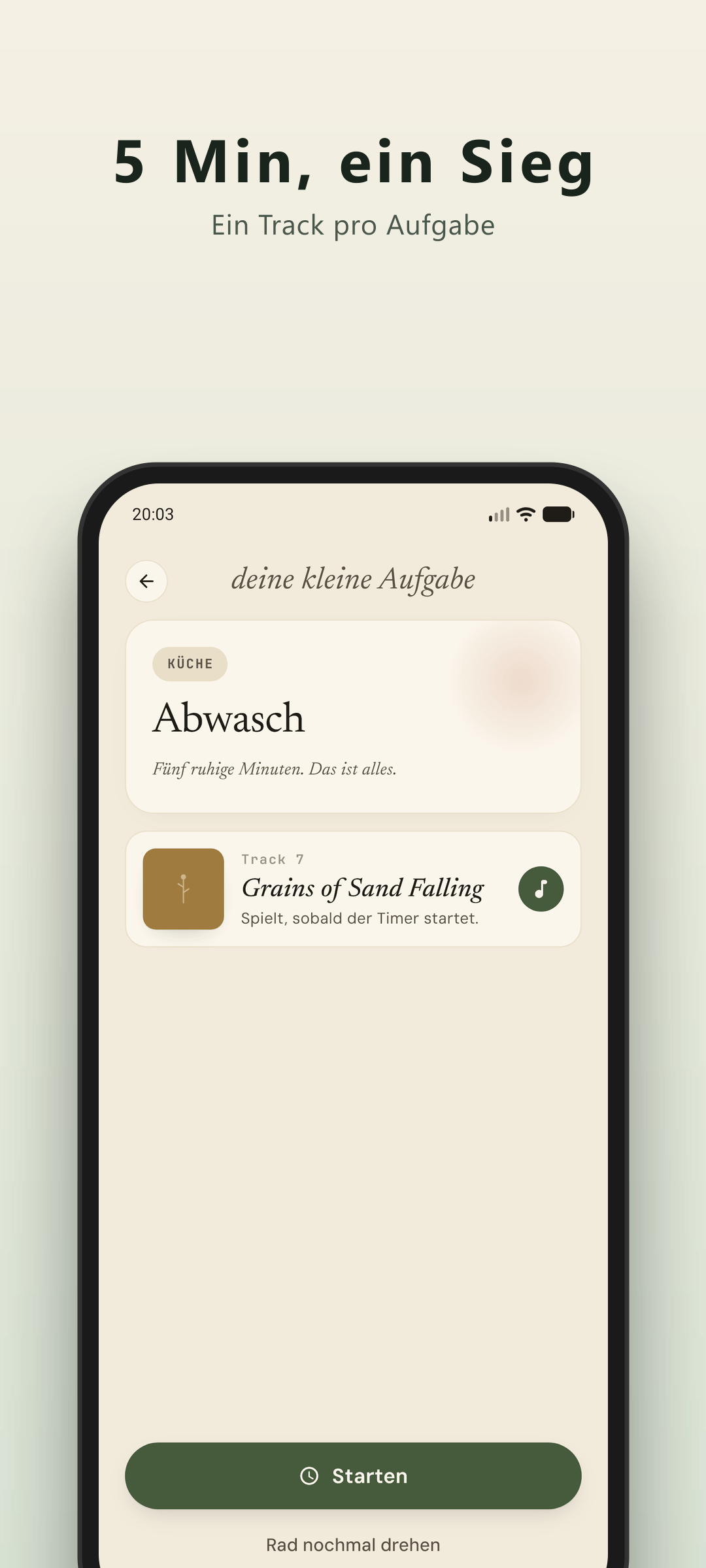 Humwheel Aufgaben-Ergebnis - eine 5-Minuten-Putzaufgabe für dich