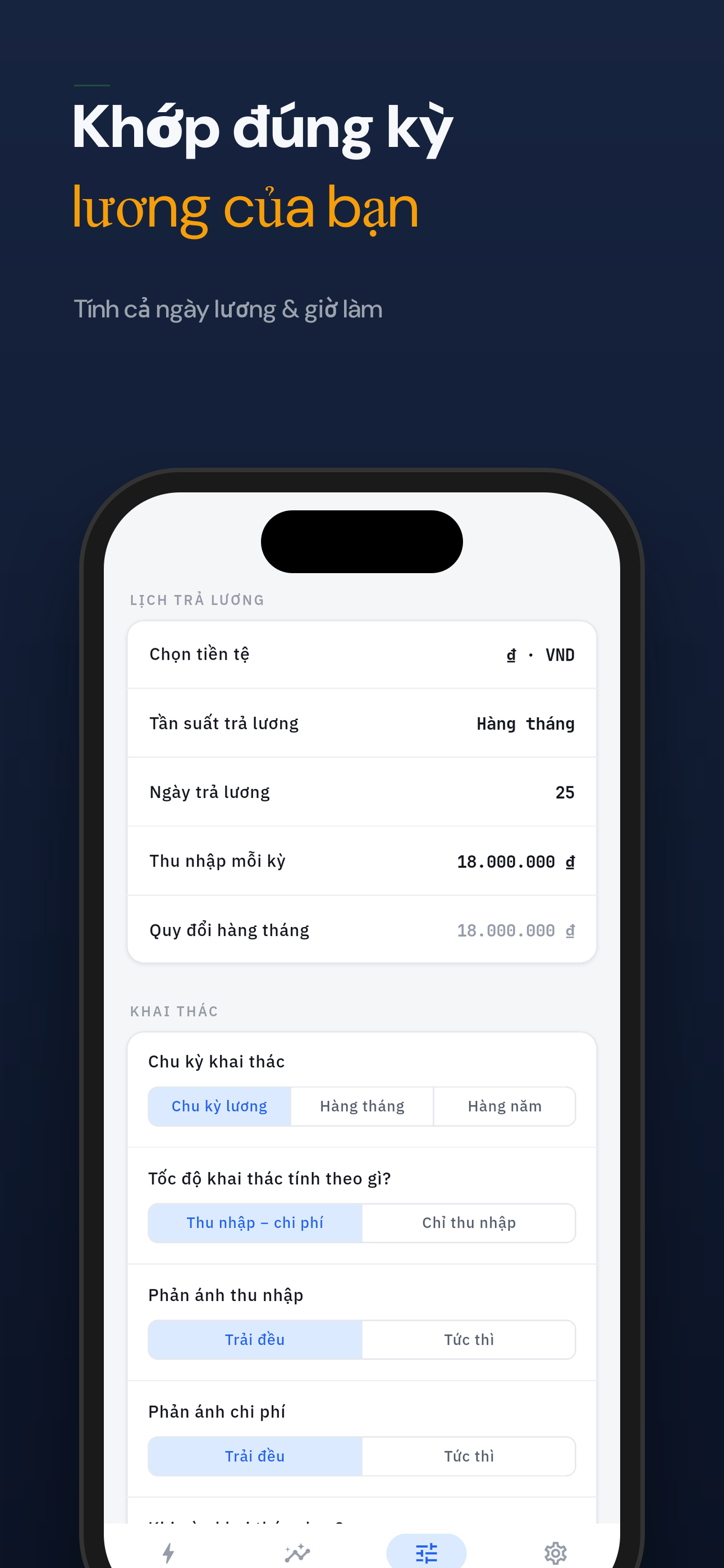Chế độ đào khớp đúng kỳ lương của bạn