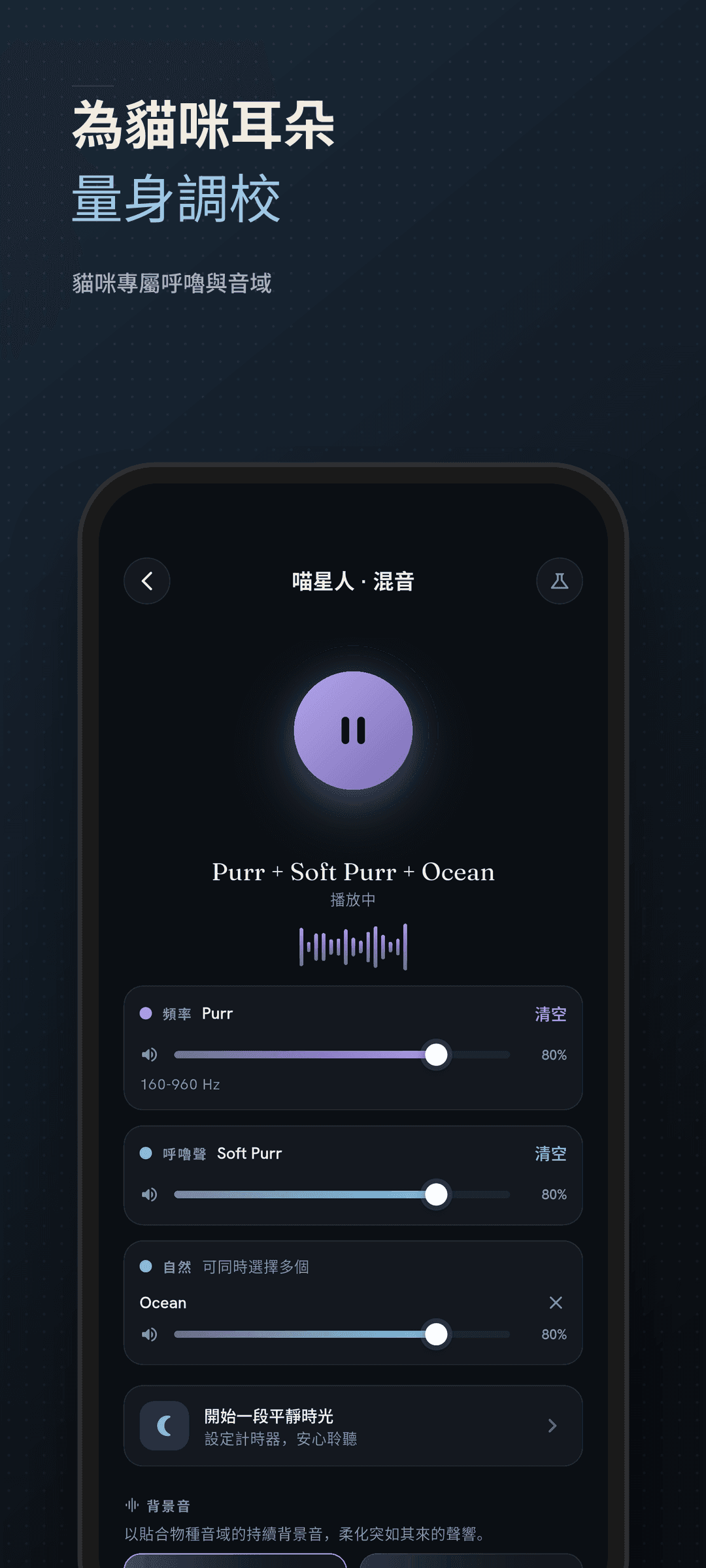 貓咪專屬呼嚕與音色的貓咪播放器